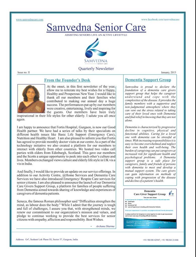 Quarterly Newsletter