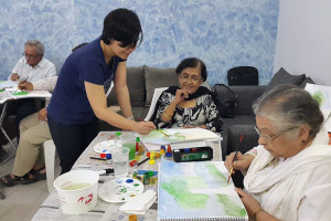 Painting therapeutic for seniors