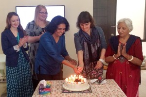 Samvedna gets a visit by Cherie Blair Foundation on its 3rd birthday!