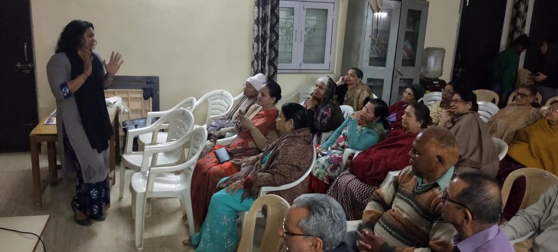 Alzheimer Awareness talk at Senior Citizen Association, Neb Sarai, Delhi