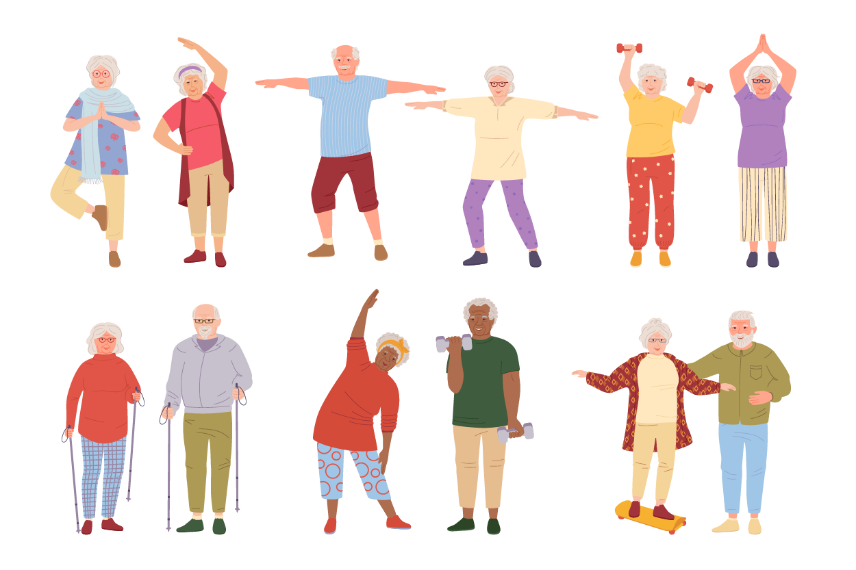 Exercises for healthy aging and better mental health