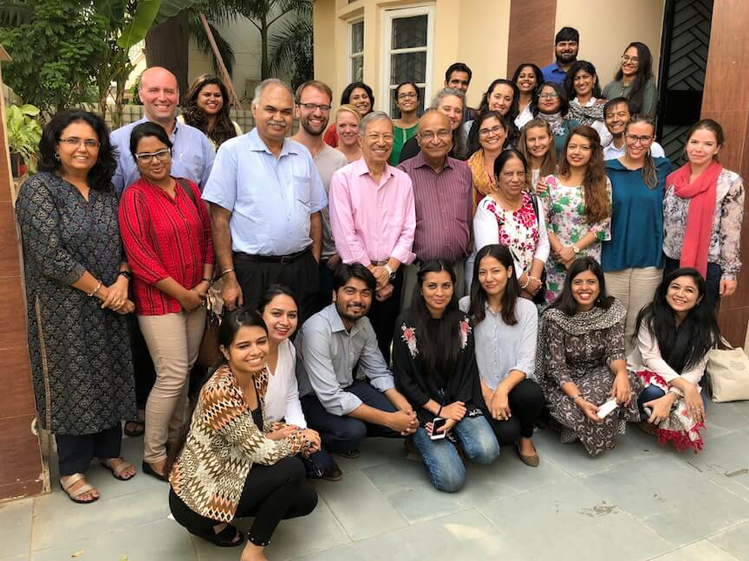 Students and professors of Universität Heidelberg, Germany visit Samvedna